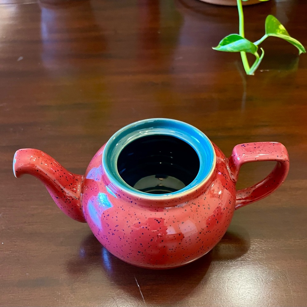 Denby Harlequin Small 16oz Teapot No Lid (Red/Green)